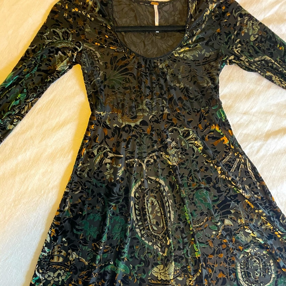 Free people XS iridescent mini dress.